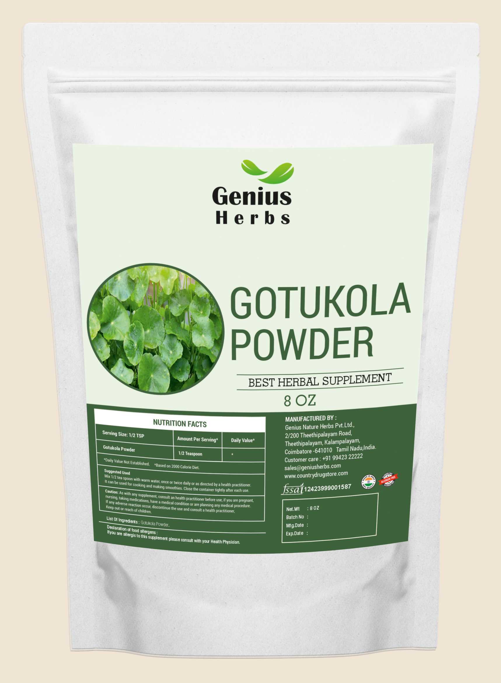 Gotukola Powder Wholesale Manufacturer & Supplier in India